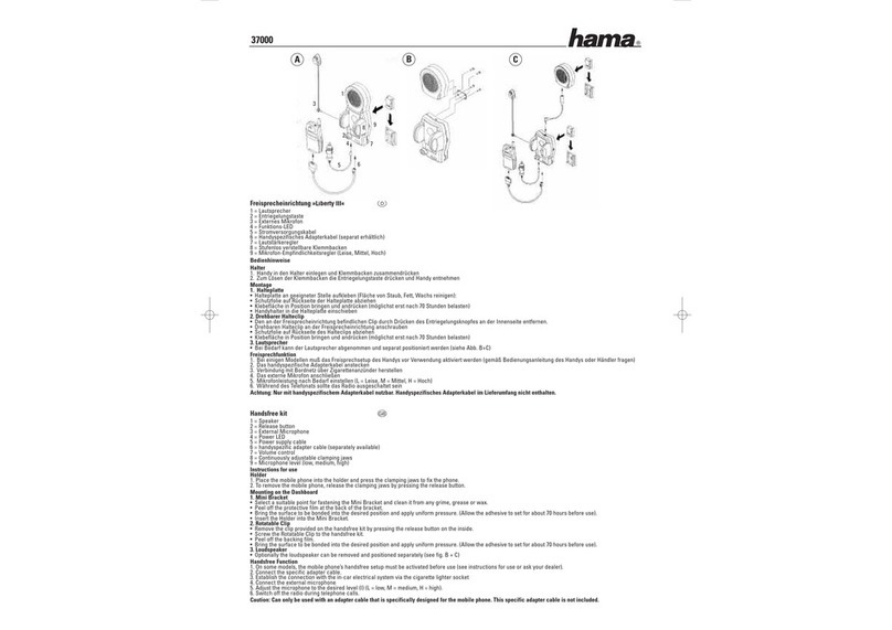Hama Liberty III User manual