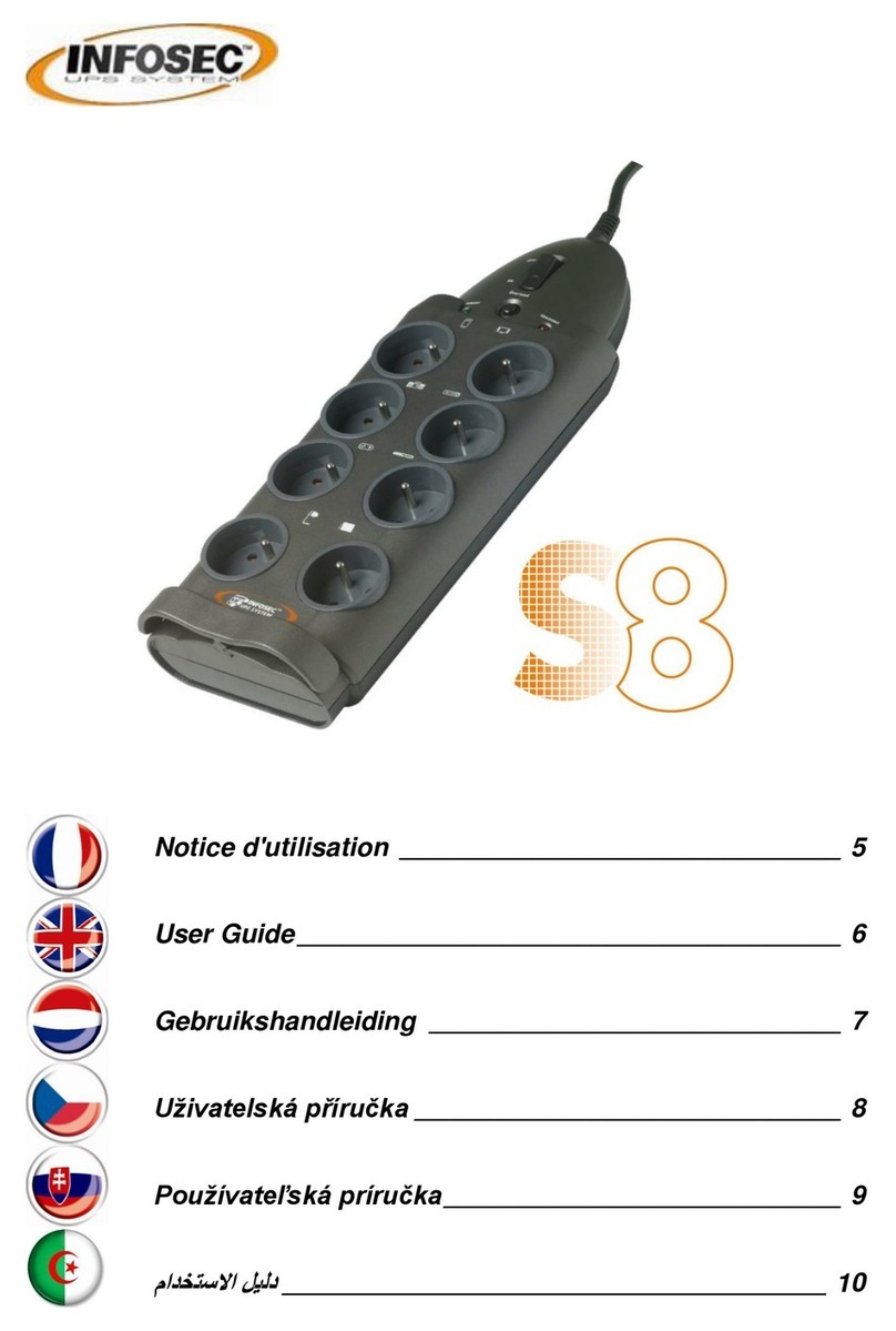 INFOSEC UPS SYSTEM S8 User manual