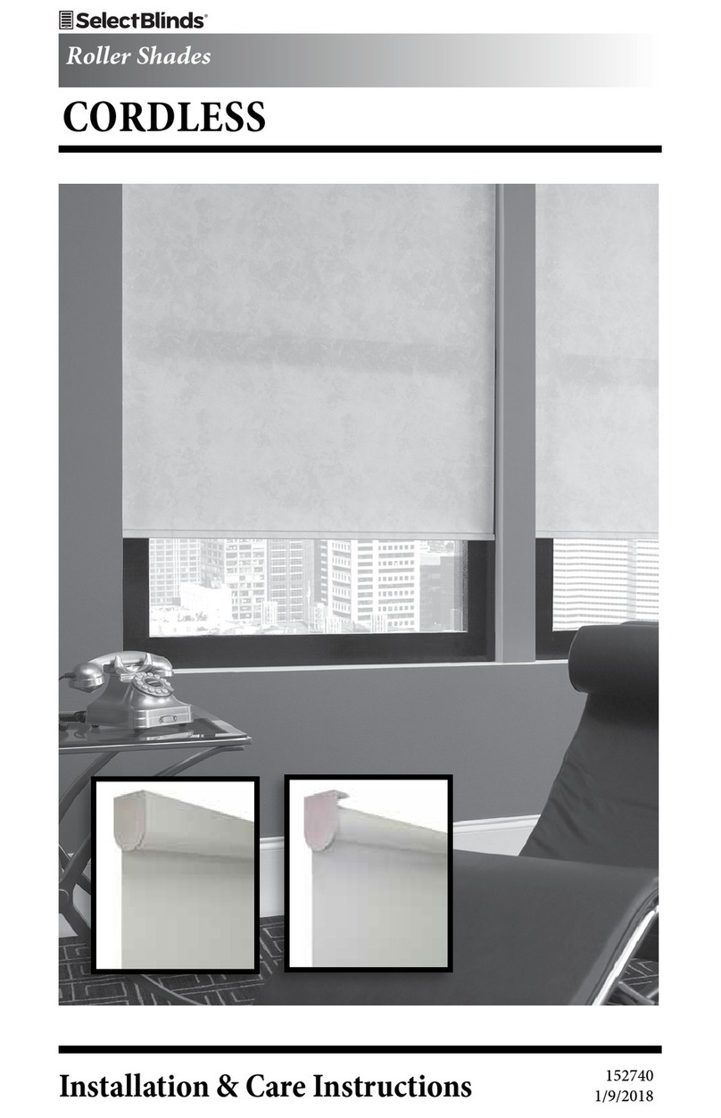 SelectBlinds CORDLESS Installation guide SelectBlinds CORDLESS Installation guide