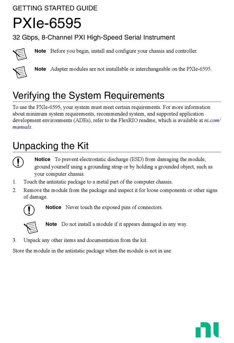 National Instruments PXIe-6595 Getting started guide