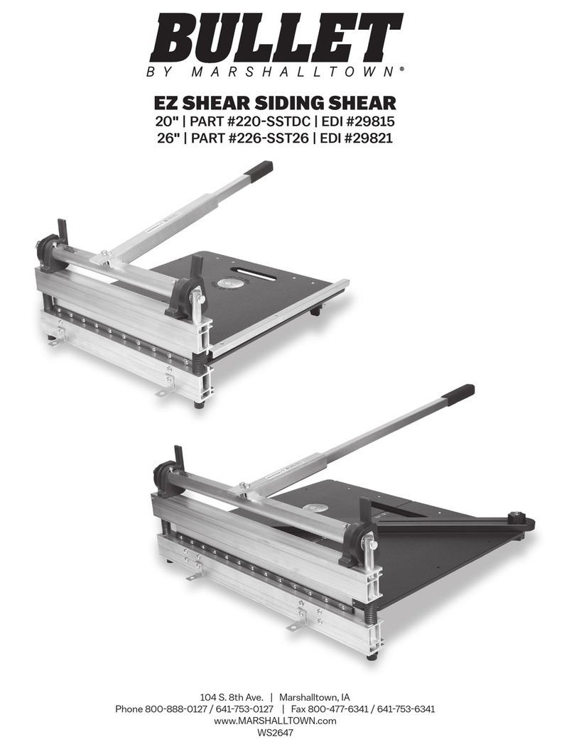 Marshalltown BULLET 220-SSTDC manual