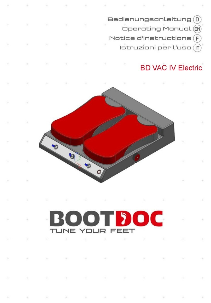 BOOTDOC BD VAC IV Electric operating manual