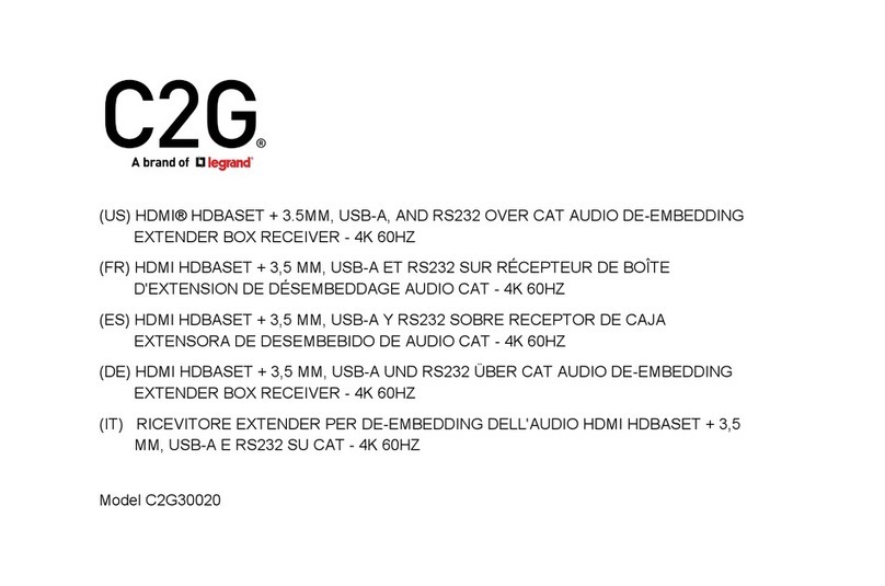LEGRAND C2G30020 User manual