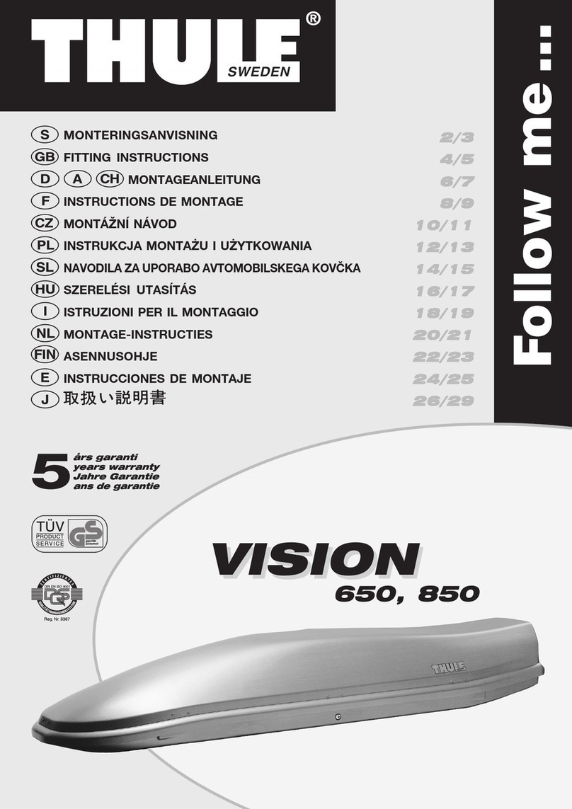 Thule 650 Fitting instructions