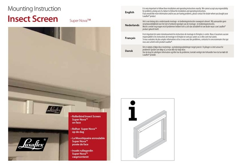 LuxaFlex Super Nova Mounting instruction