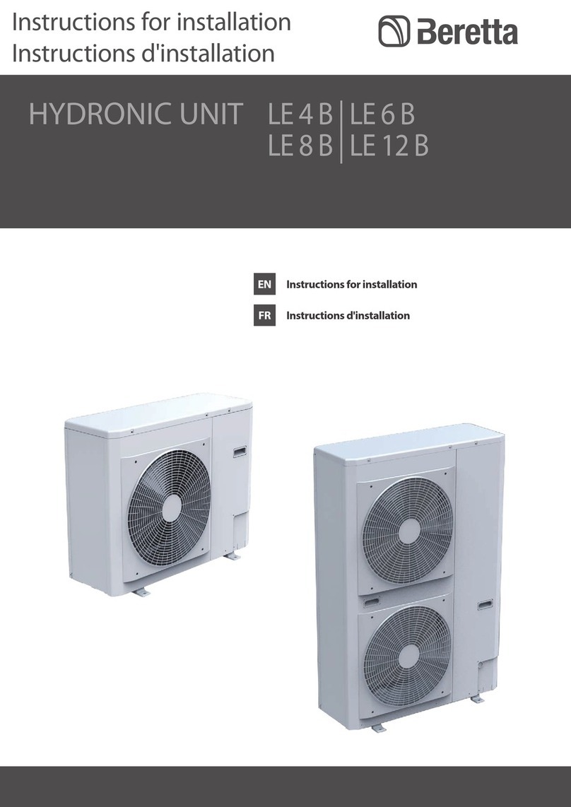 Beretta LE 4 B Instructions for installation