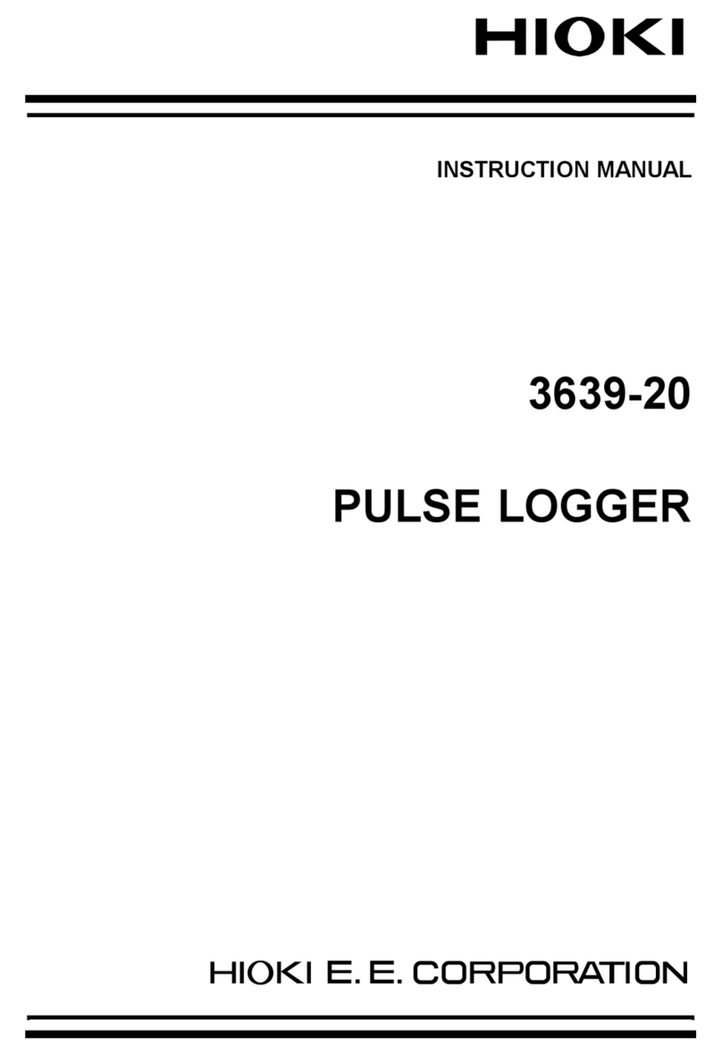 Hioki 3639-20 User manual
