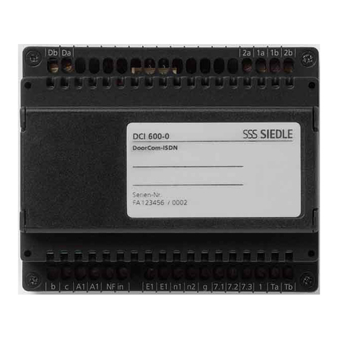 SSS Siedle DCI 600-0 manual