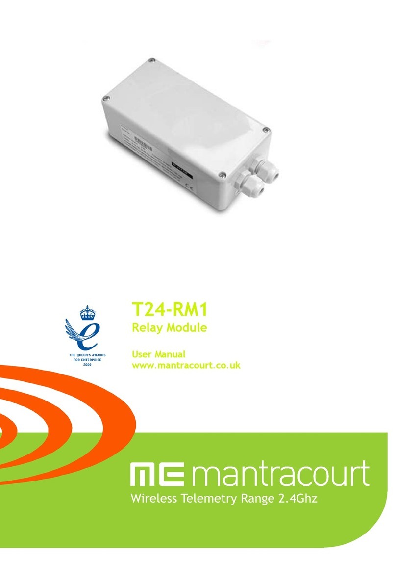 Mantracourt T24-RM1 User manual