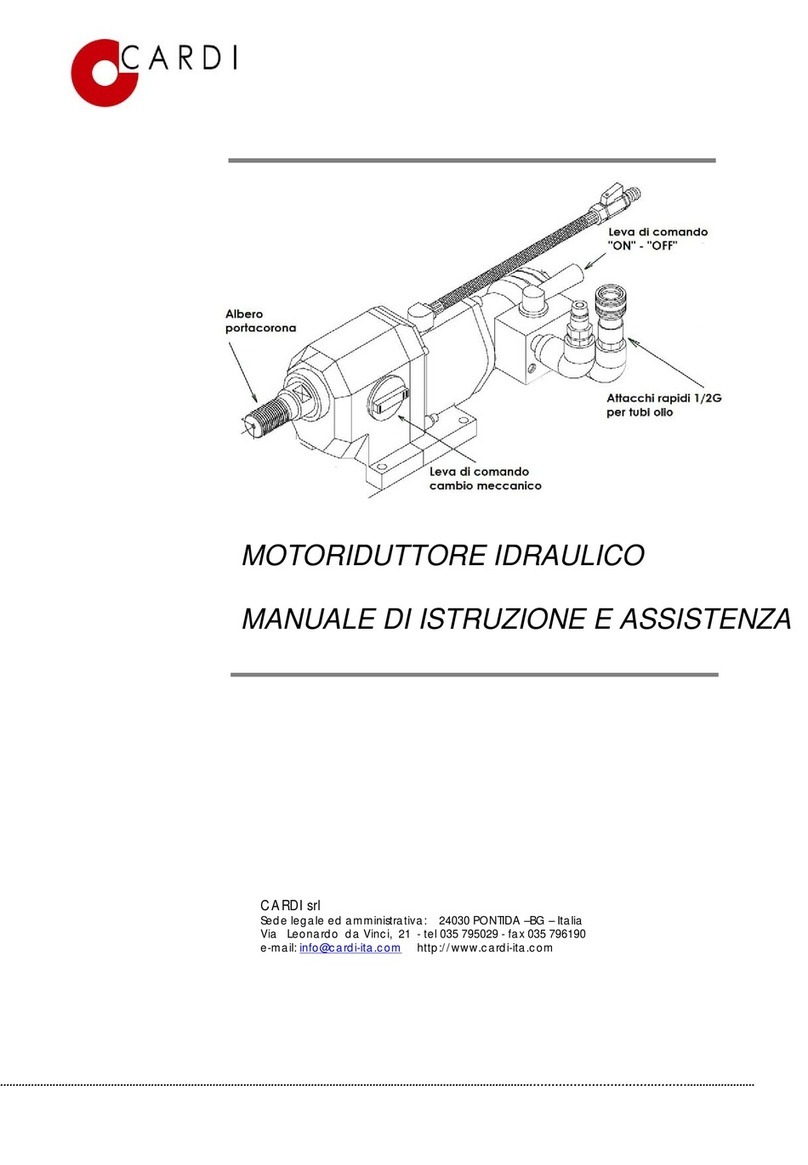 Cardi HYDRO 1-25 Safety and instruction manual