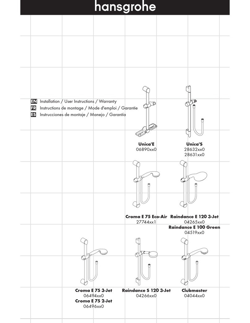 Hans Grohe Unica'E 06890 0 Series Instruction Manual Hans Grohe Unica'E 06890 0 Series Instruction Manual