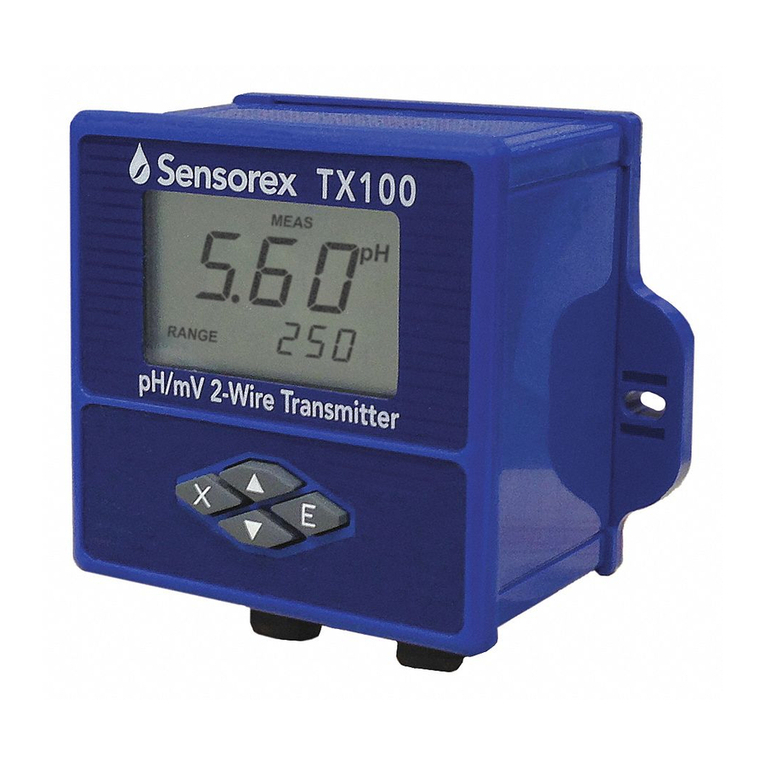 Sensorex TX100 Product instruction manual