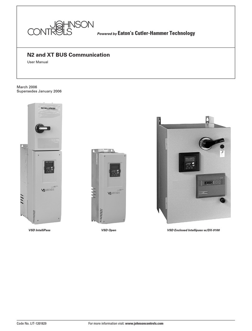 Cutler-Hammer Jonson Controls N2 user manual