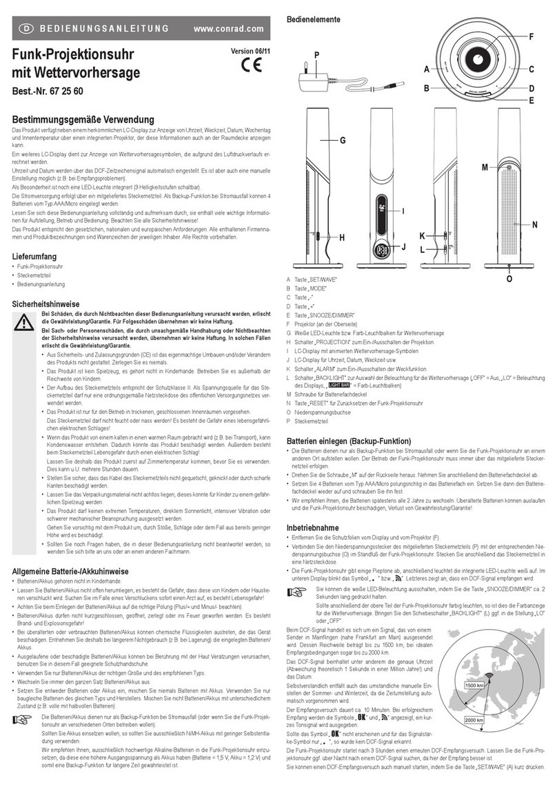 Conrad 67 25 60 User manual Conrad 67 25 60 User manual