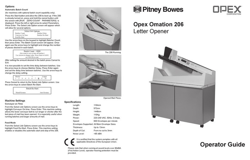 Opex Omation 206 Manual