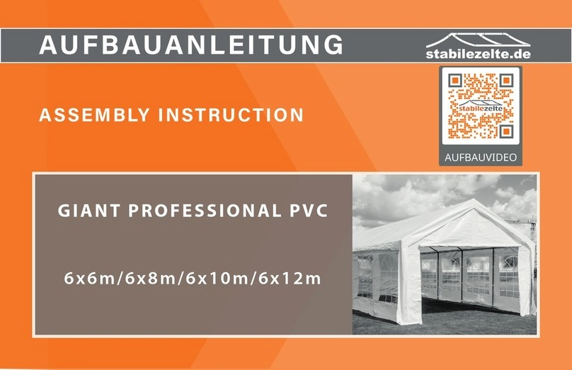 Stabilezelte GIANT PROFESSIONAL PVC Assembly instruction
