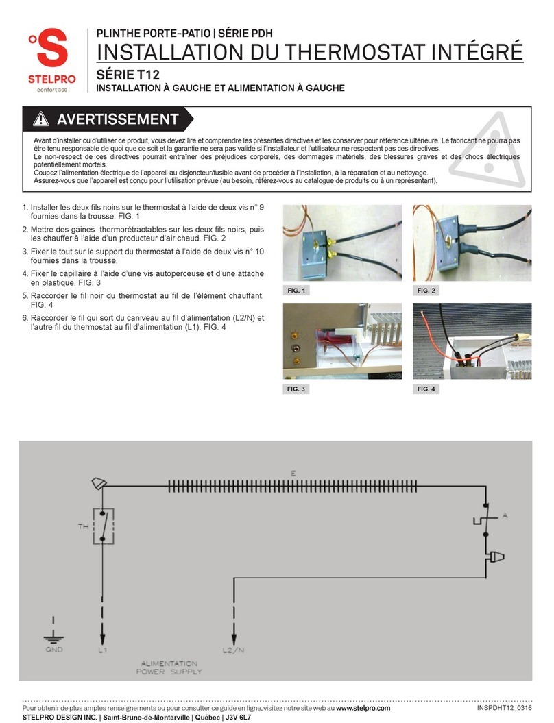 Stelpro T12 Series Installation