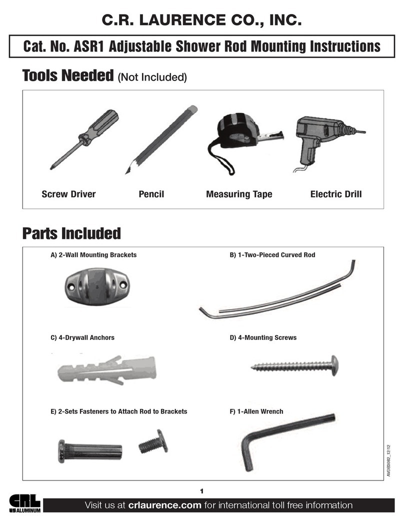 CRL ASR1 Mounting instructions