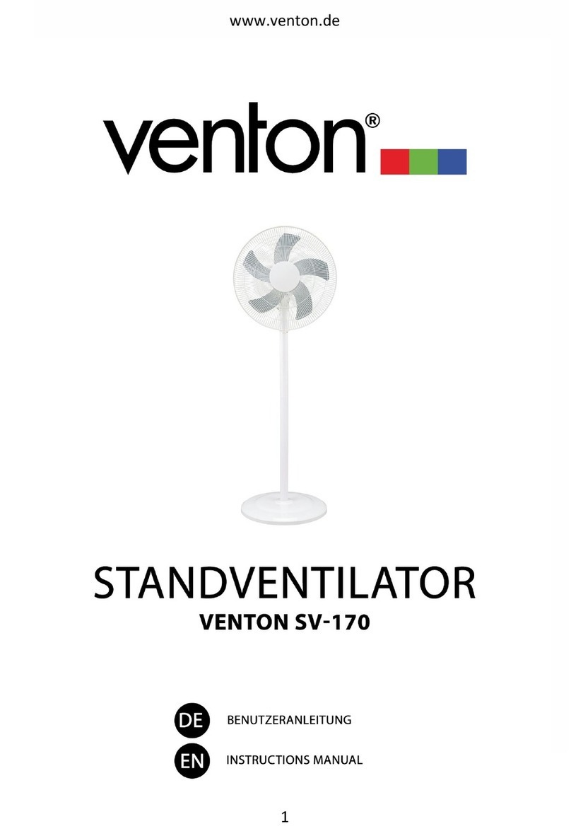 venton SV-170 instruction manual