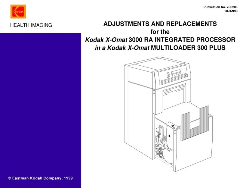 Kodak X-Omat 3000 RA User manual