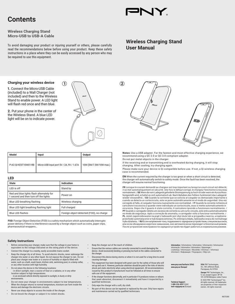 PNY P-AC-QI-KEST10W01-RB user manual