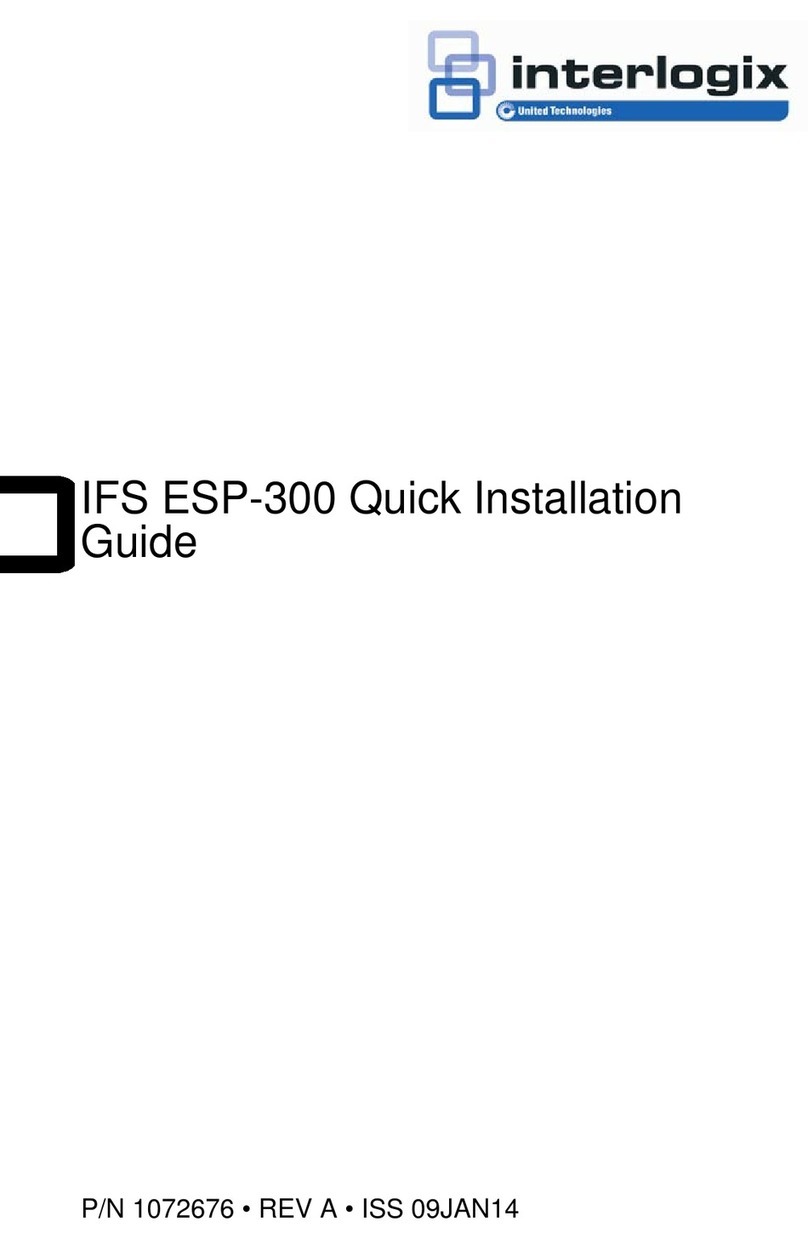 Interlogix IFS ESP-300 Quick installation guide Interlogix IFS ESP-300 Quick installation guide