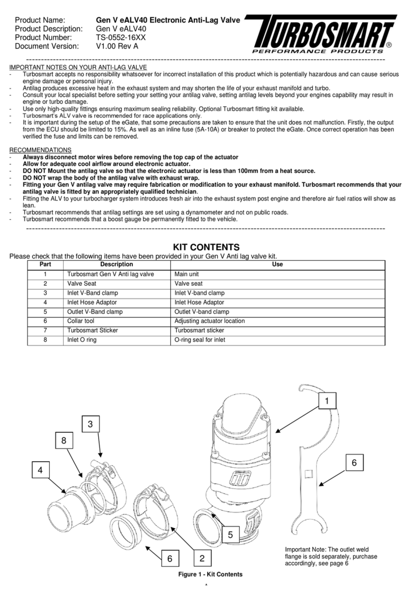 Turbosmart Gen V eALV40 manual