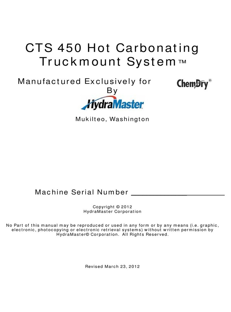 HydraMaster CTS 450 manual