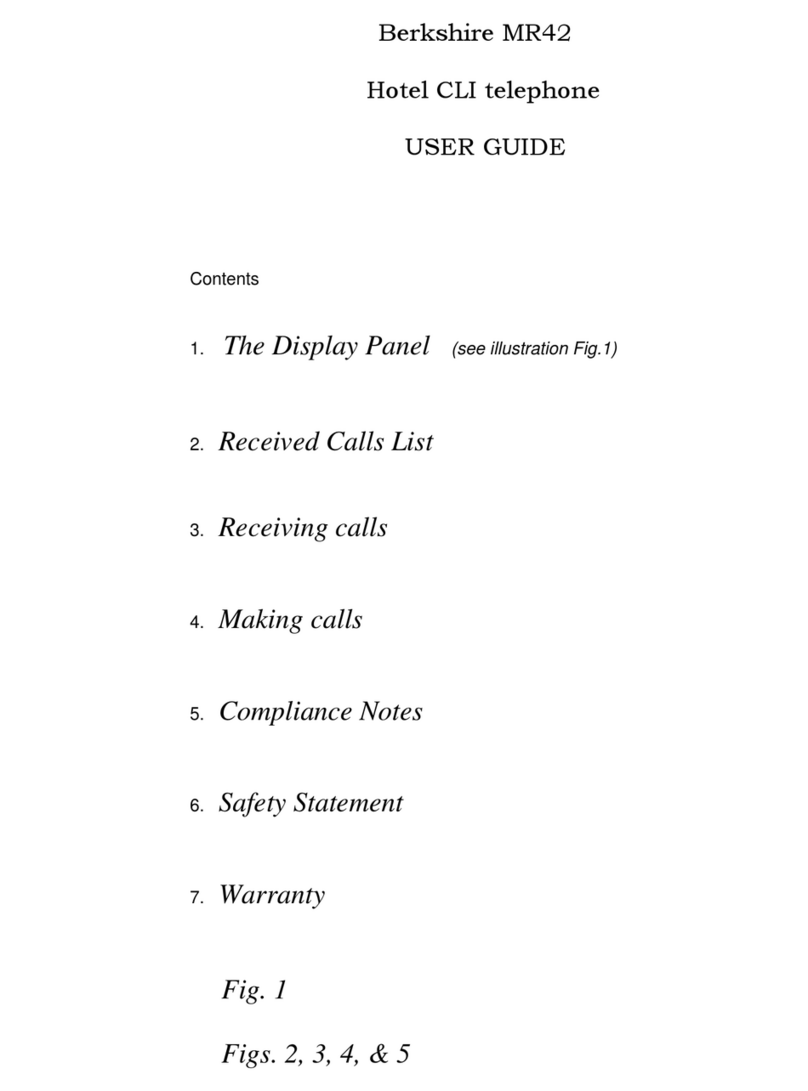 ASCOM Berkshire MR42 User manual