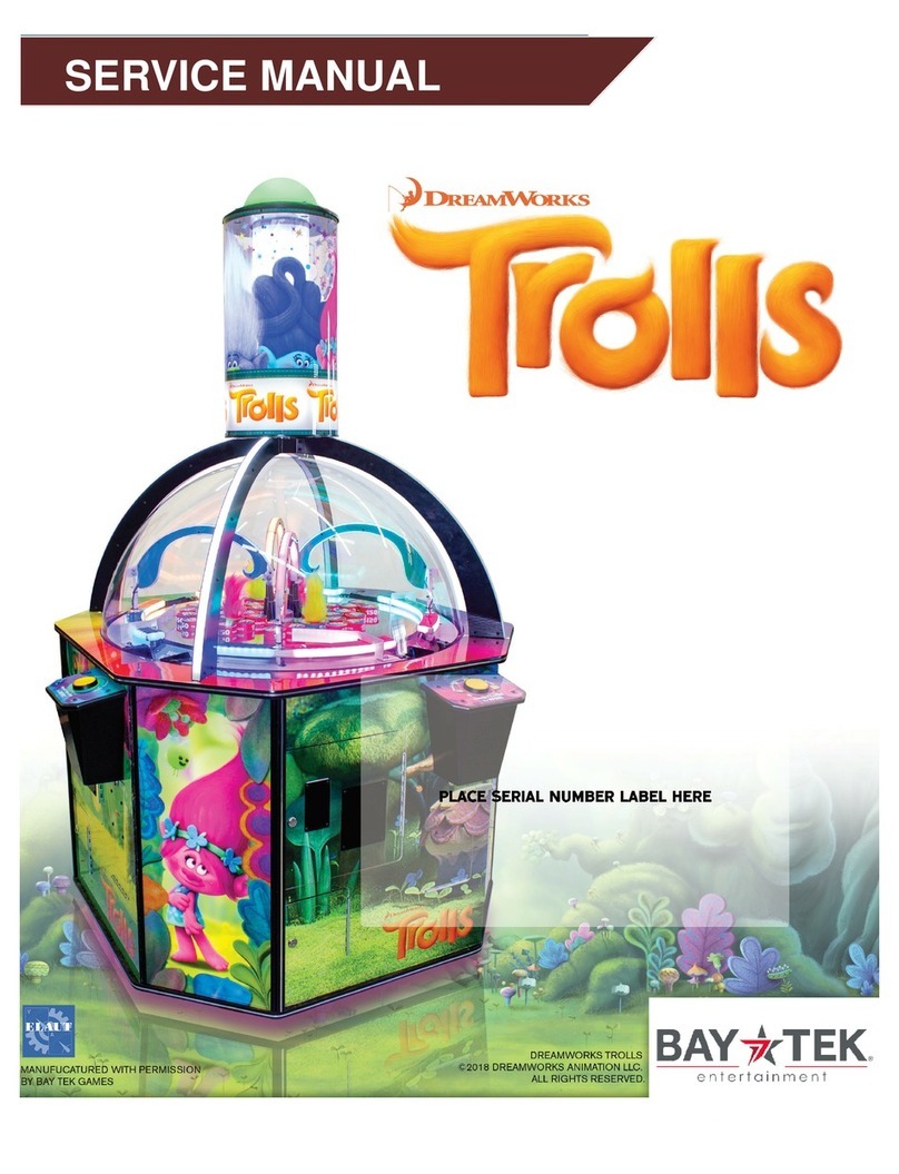 Bay-Tek DreamWorks Trolls Service manual Bay-Tek DreamWorks Trolls Service manual