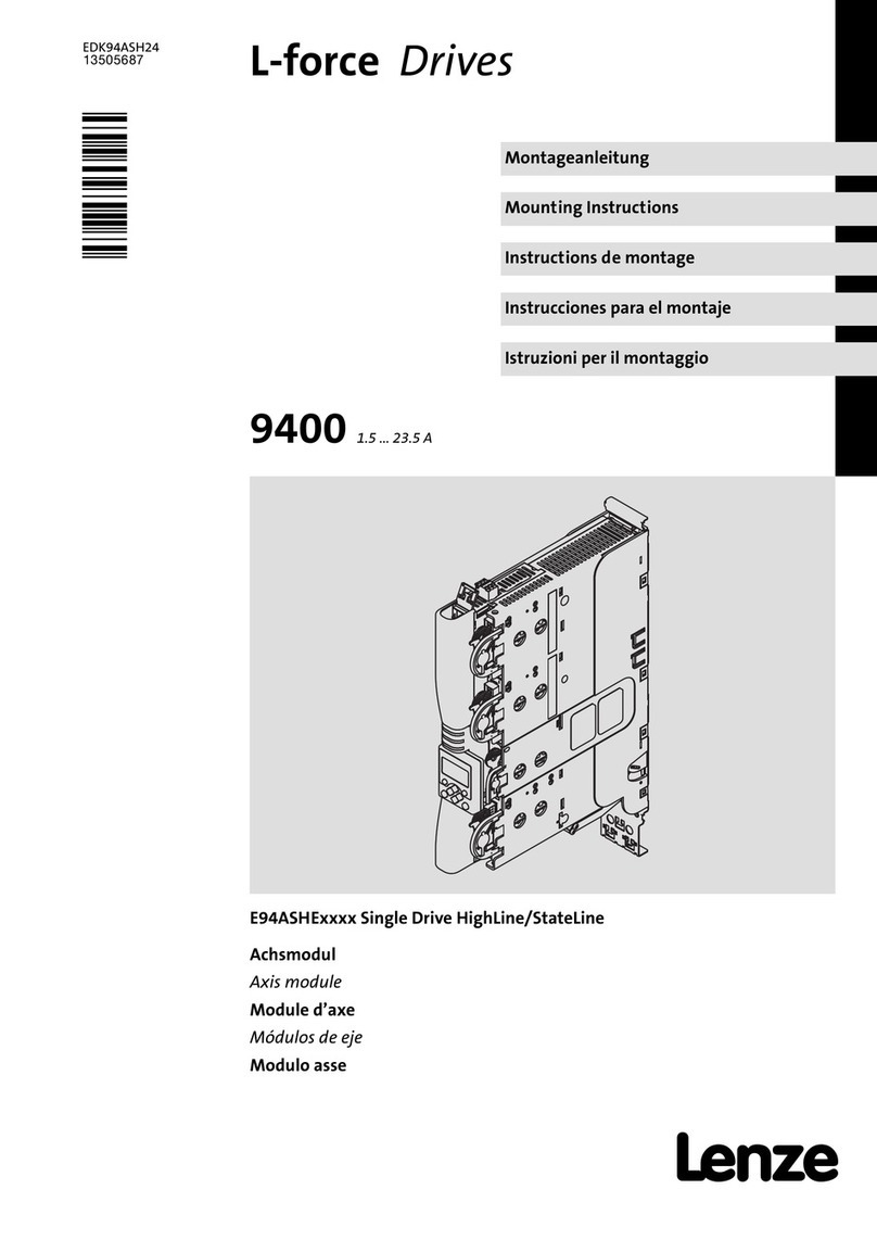 Lenze L-force 9400 Series User manual Lenze L-force 9400 Series User manual
