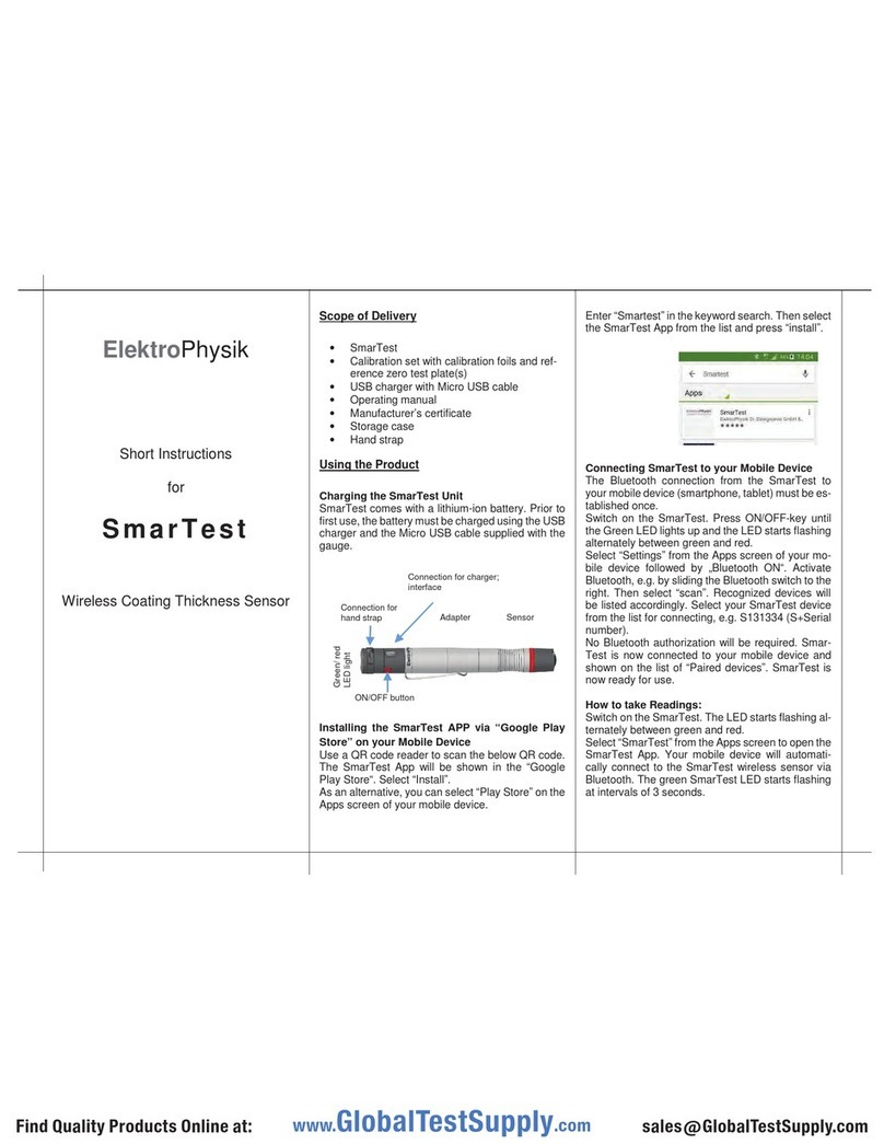 ElektroPhysik SmarTest quick start guide