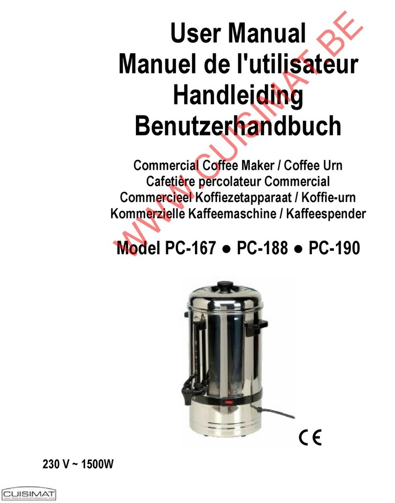 CUISIMAT PC-167 user manual