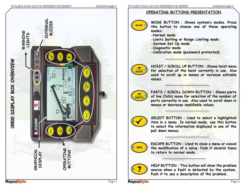 RaycoWylie i3500 quick start guide