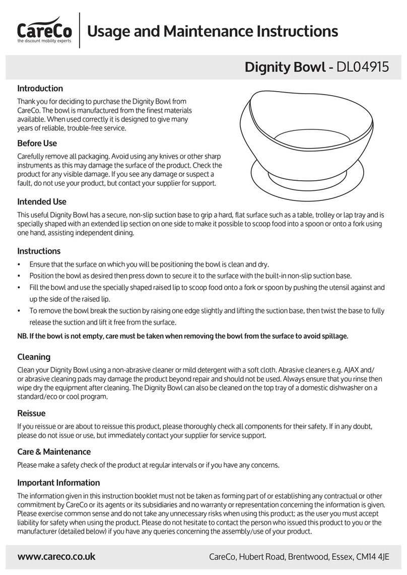 CareCo DL04915 Usage and maintenance instructions