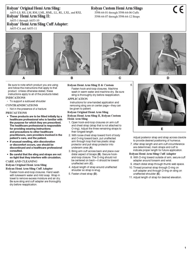 Rolyan Hemi Arm Sling manual