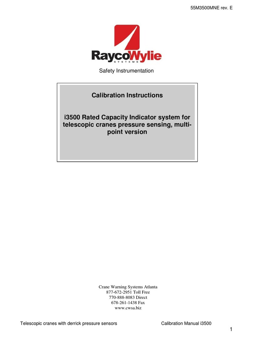 RaycoWylie i3500 Calibration instructions