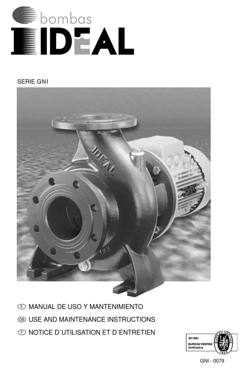 BOMBAS IDEAL GNI Series owner's manual BOMBAS IDEAL GNI Series owner's manual