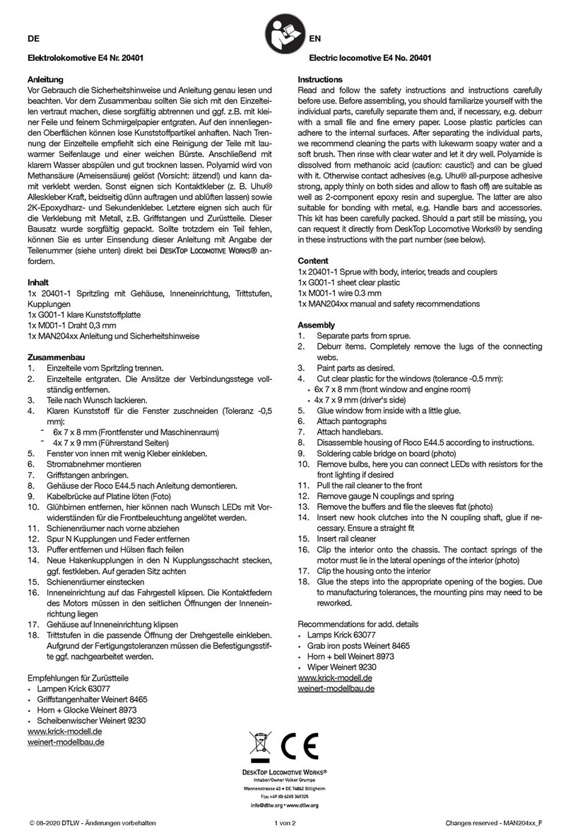 Desktop Locomotive Works E4 instructions Desktop Locomotive Works E4 instructions