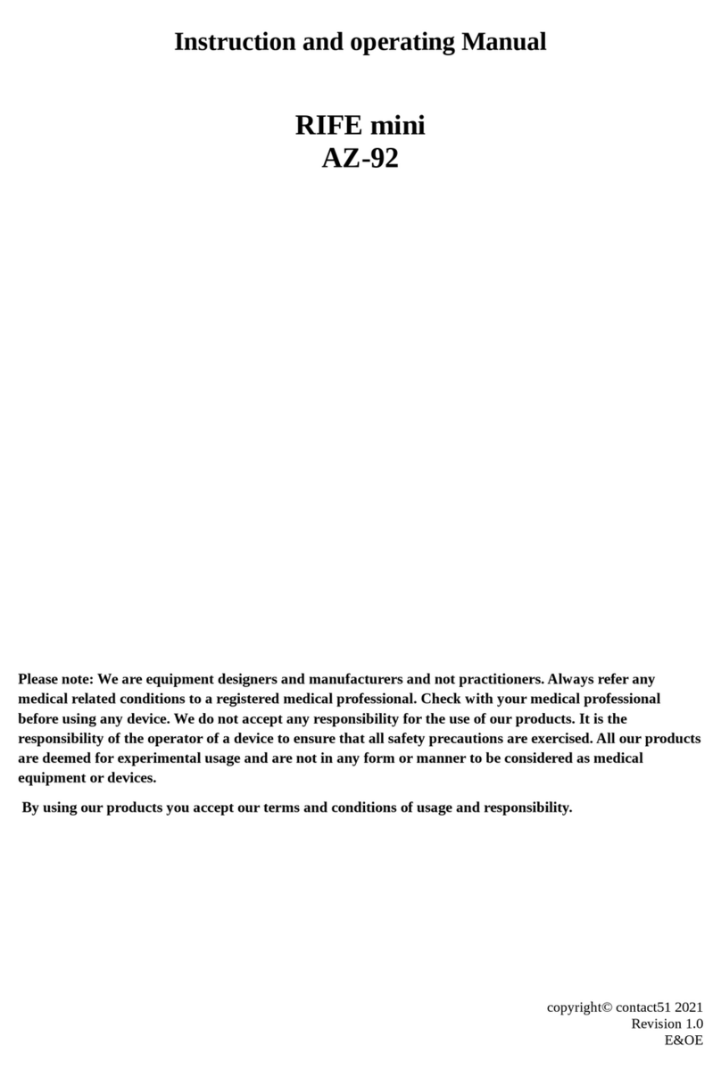 Rife mini Instructions and operating manual