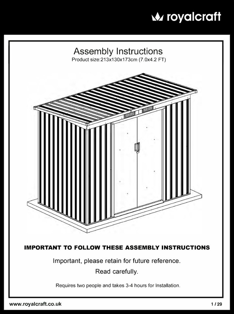 Royalcraft ASCOT 1 Assembly instructions