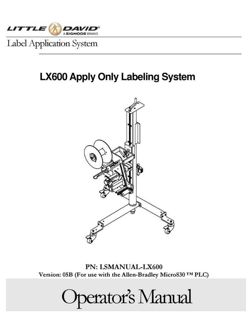 Signode LITTLE DAVID LX600 Operator's manual