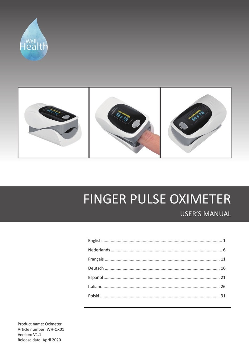 Wellhealth WH-OX01 user manual Wellhealth WH-OX01 user manual