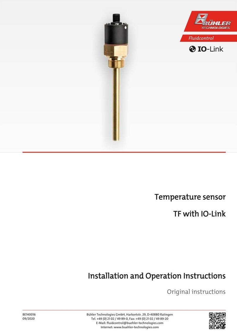 Bühler technologies TF with IO-Link User manual