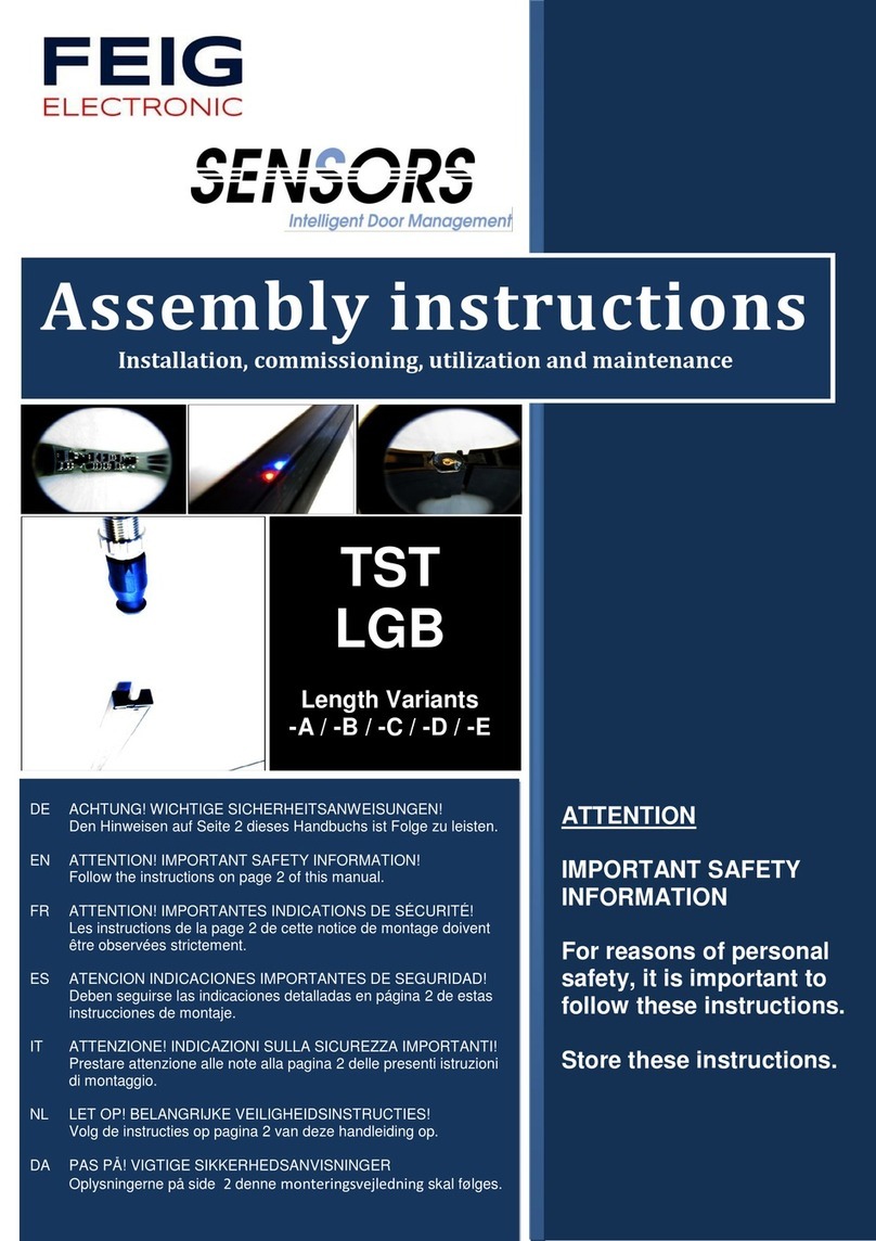 Feig Electronic TST LGB Assembly instructions