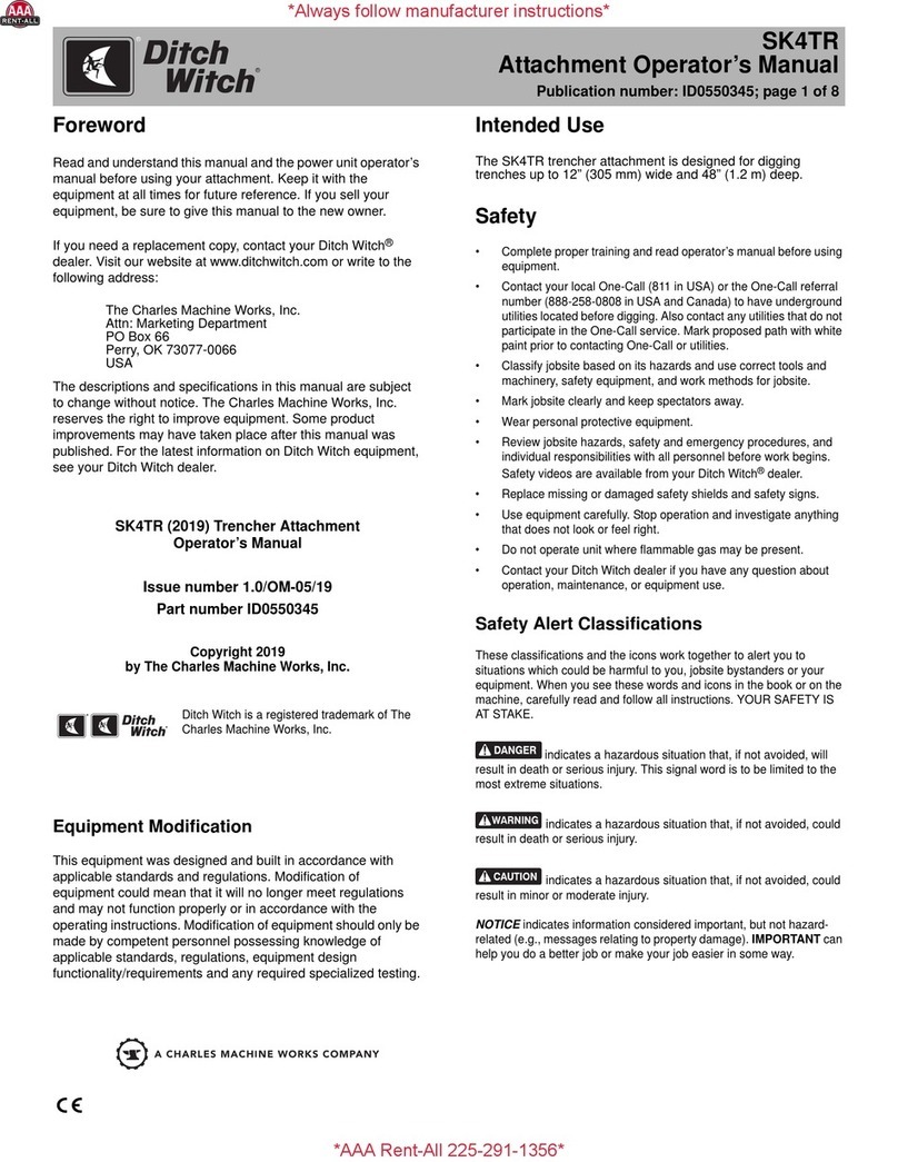 Ditch Witch SK4TR Operator's manual