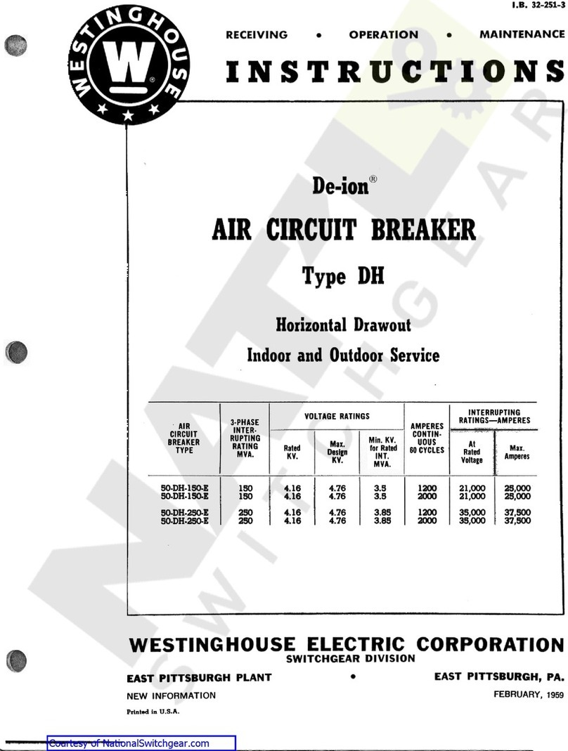 Westinghouse DH User manual
