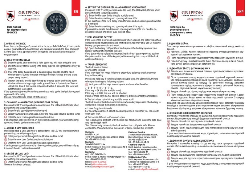 Griffon M-LOCKS user manual