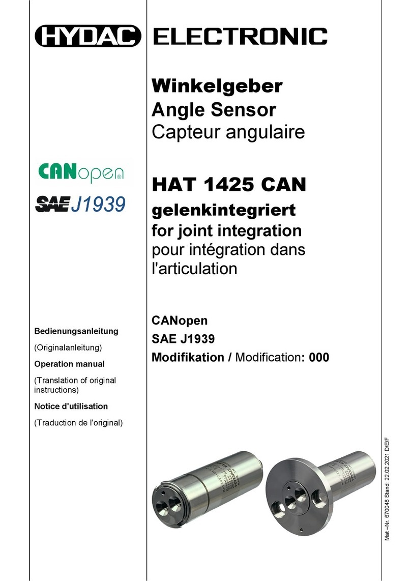 HYDACELECTRONIC HAT 1425 CAN Operation manual