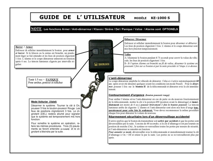 Sherlock KE-1000 S User manual